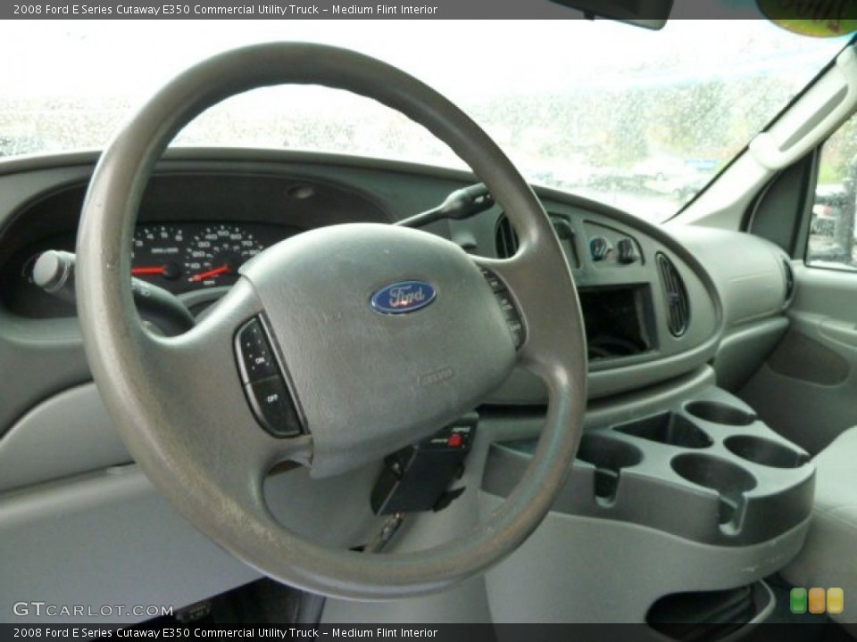 Medium Flint Interior Steering Wheel for the 2008 Ford E Series Cutaway E350 Commercial Utility Truck #56569209