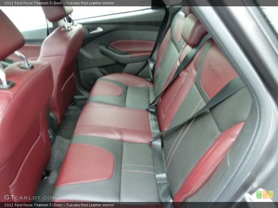 Tuscany Red Leather Interior Photo for the 2012 Ford Focus Titanium 5-Door #56569326