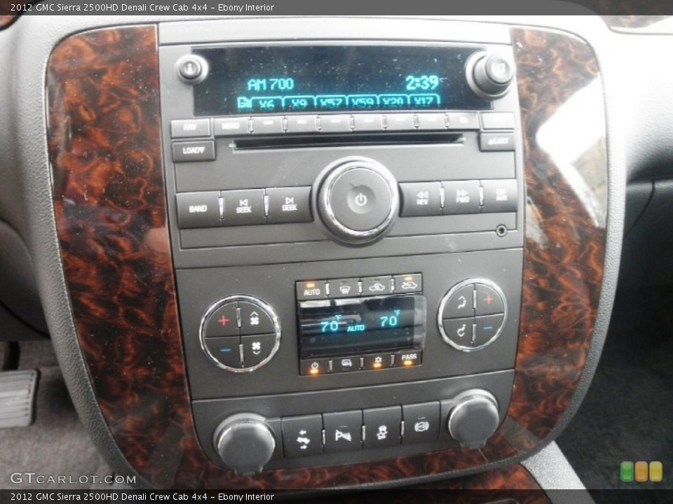 Ebony Interior Controls for the 2012 GMC Sierra 2500HD Denali Crew Cab 4x4 #56570883