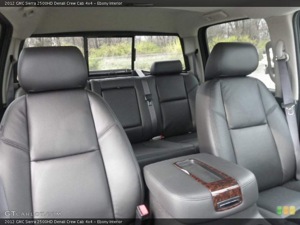 Ebony Interior Photo for the 2012 GMC Sierra 2500HD Denali Crew Cab 4x4 #56570994