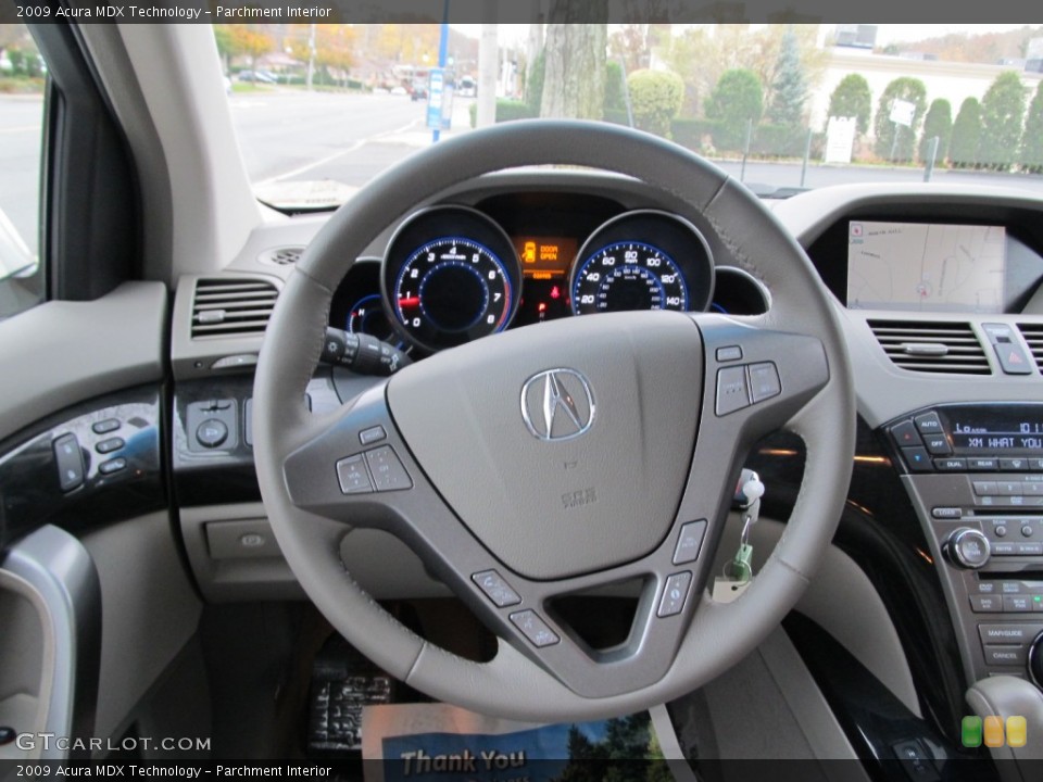 Parchment Interior Steering Wheel for the 2009 Acura MDX Technology #56571759