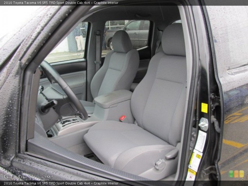 Graphite Interior Photo for the 2010 Toyota Tacoma V6 SR5 TRD Sport Double Cab 4x4 #56571942