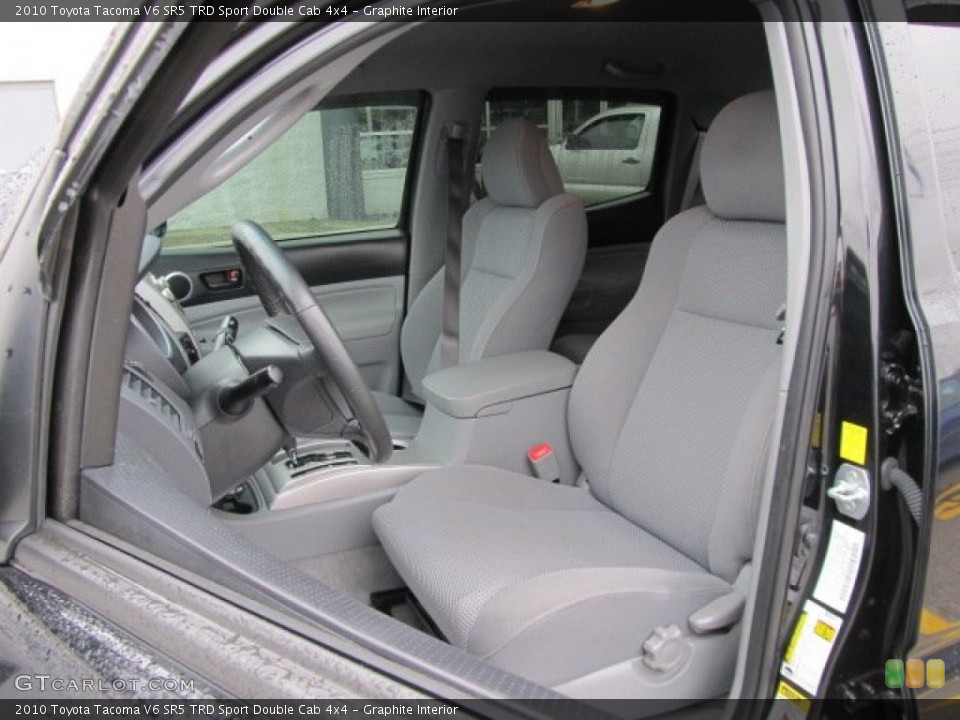 Graphite Interior Photo for the 2010 Toyota Tacoma V6 SR5 TRD Sport Double Cab 4x4 #56572110