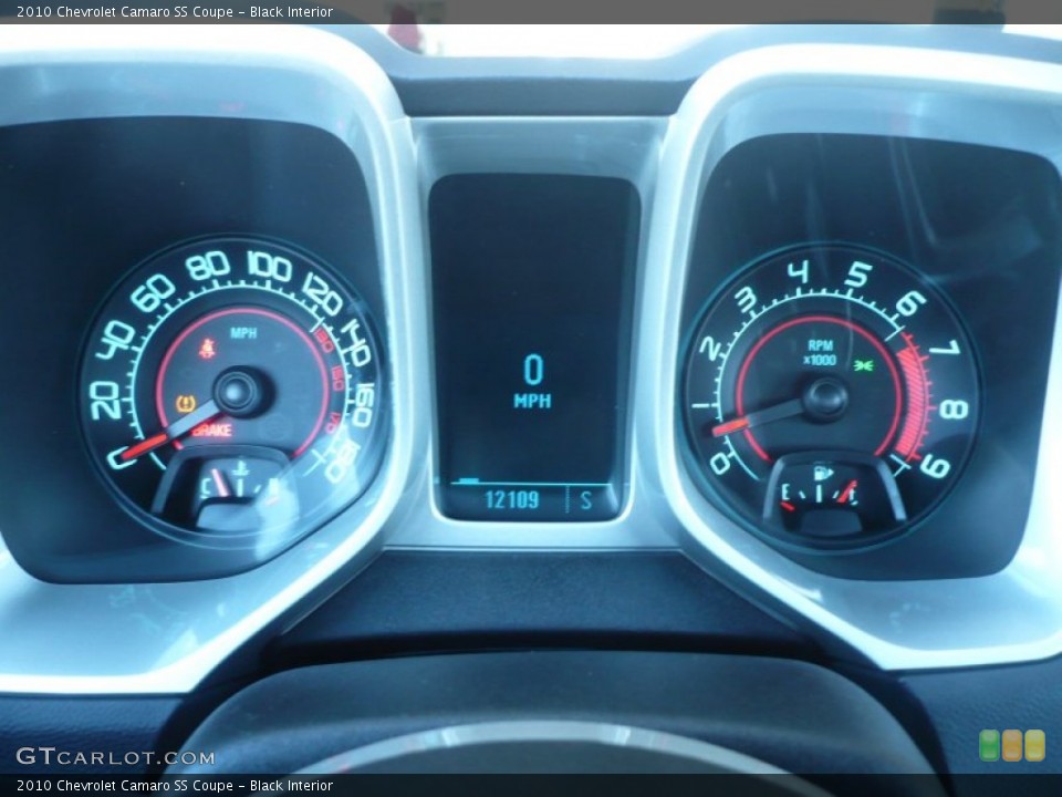 Black Interior Gauges for the 2010 Chevrolet Camaro SS Coupe #56574000