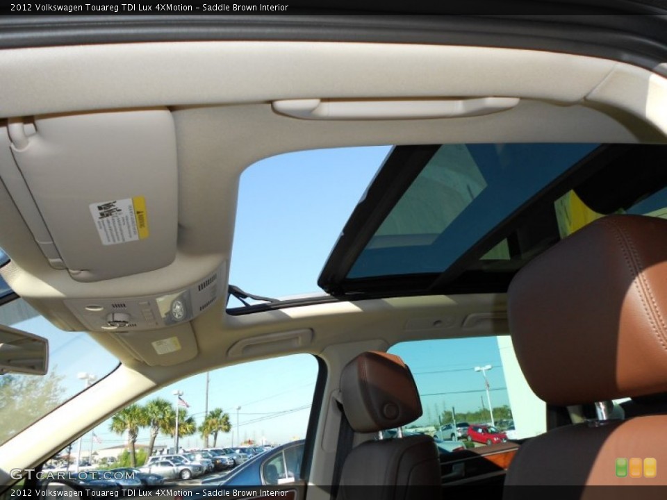 Saddle Brown Interior Sunroof for the 2012 Volkswagen Touareg TDI Lux 4XMotion #56576070