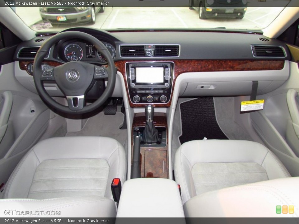 Moonrock Gray Interior Dashboard for the 2012 Volkswagen Passat V6 SEL #56579148