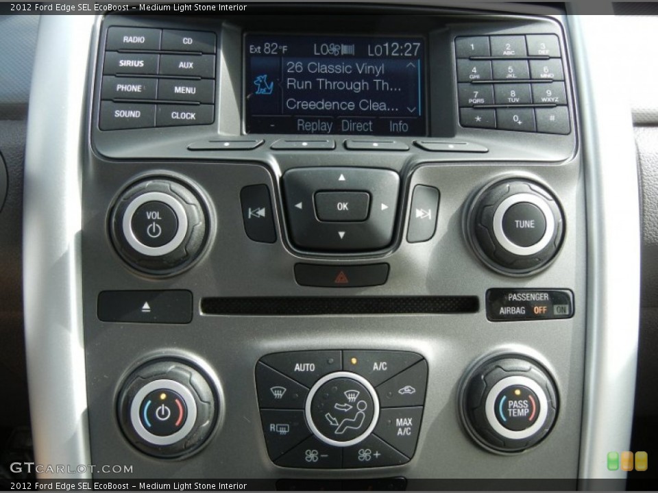 Medium Light Stone Interior Controls for the 2012 Ford Edge SEL EcoBoost #56579765