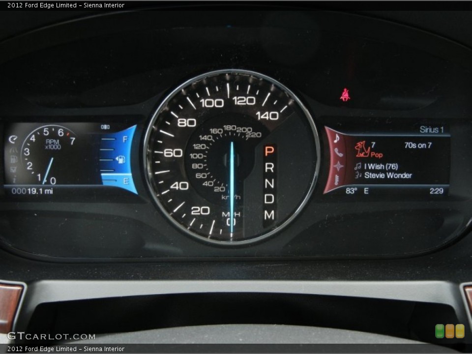 Sienna Interior Gauges for the 2012 Ford Edge Limited #56580204