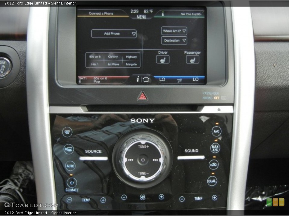 Sienna Interior Controls for the 2012 Ford Edge Limited #56580213