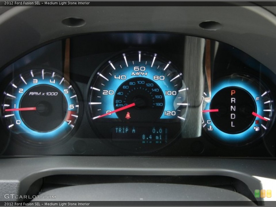 Medium Light Stone Interior Gauges for the 2012 Ford Fusion SEL #56580324