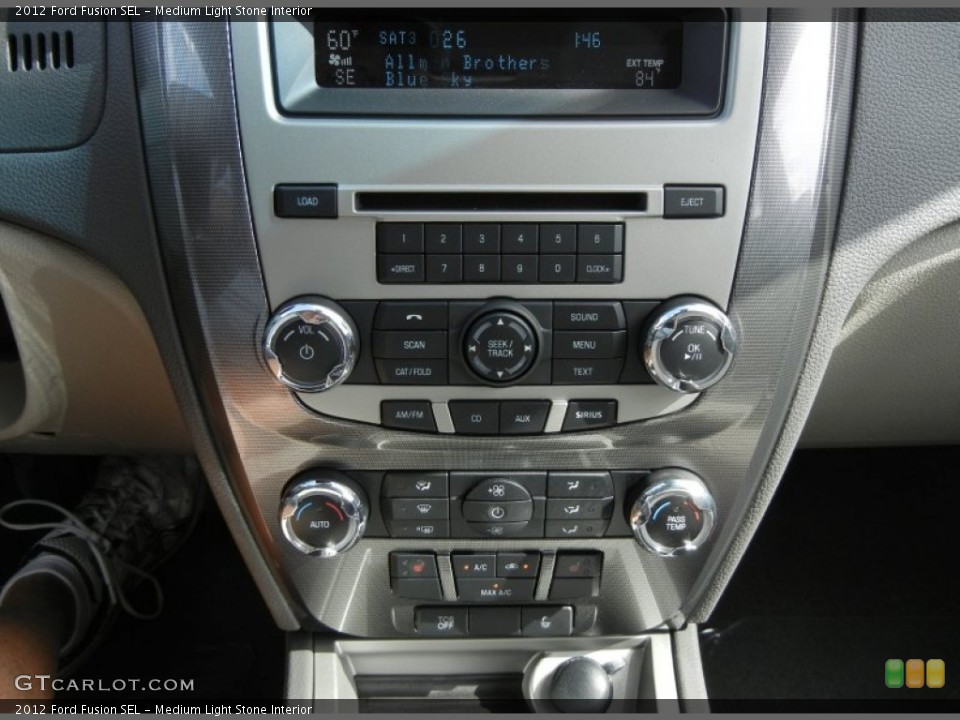 Medium Light Stone Interior Controls for the 2012 Ford Fusion SEL #56580332