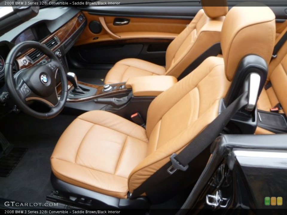 Saddle Brown/Black Interior Photo for the 2008 BMW 3 Series 328i Convertible #56580519