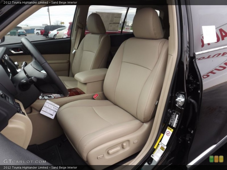 Sand Beige Interior Photo for the 2012 Toyota Highlander Limited #56580780