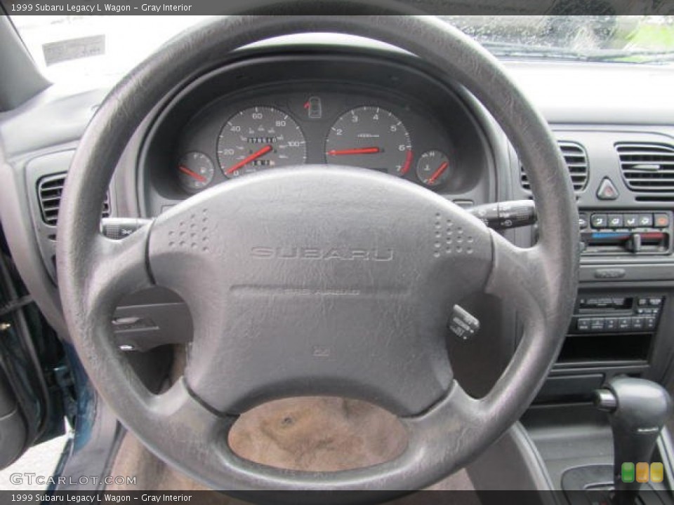 Gray Interior Steering Wheel for the 1999 Subaru Legacy L Wagon #56581719