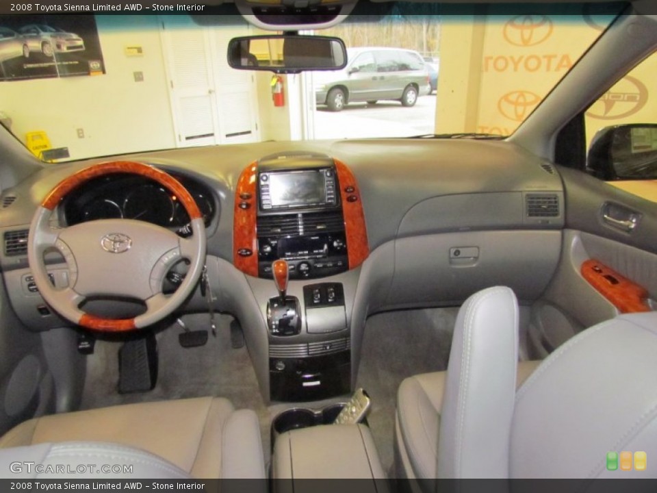 Stone Interior Dashboard for the 2008 Toyota Sienna Limited AWD #56583597