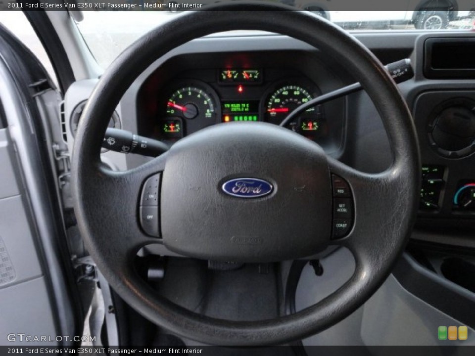 Medium Flint Interior Steering Wheel for the 2011 Ford E Series Van E350 XLT Passenger #56586741