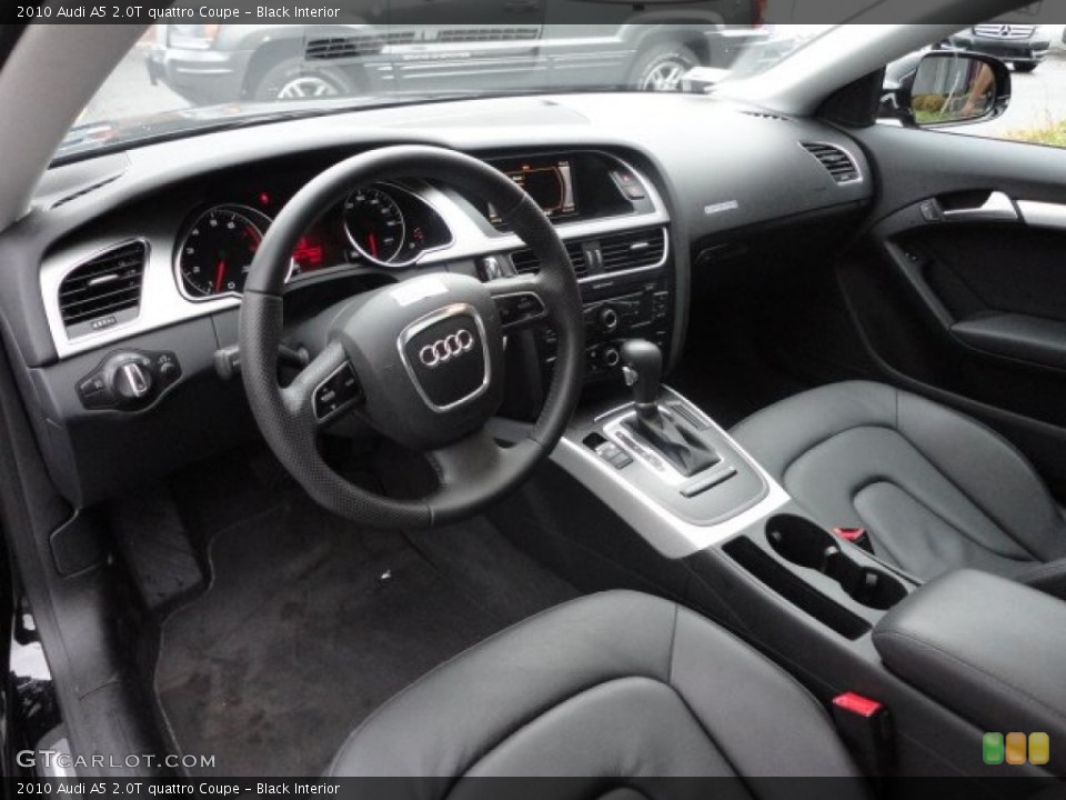 Black Interior Prime Interior for the 2010 Audi A5 2.0T quattro Coupe #56587290