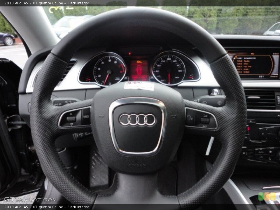 Black Interior Steering Wheel for the 2010 Audi A5 2.0T quattro Coupe #56587299