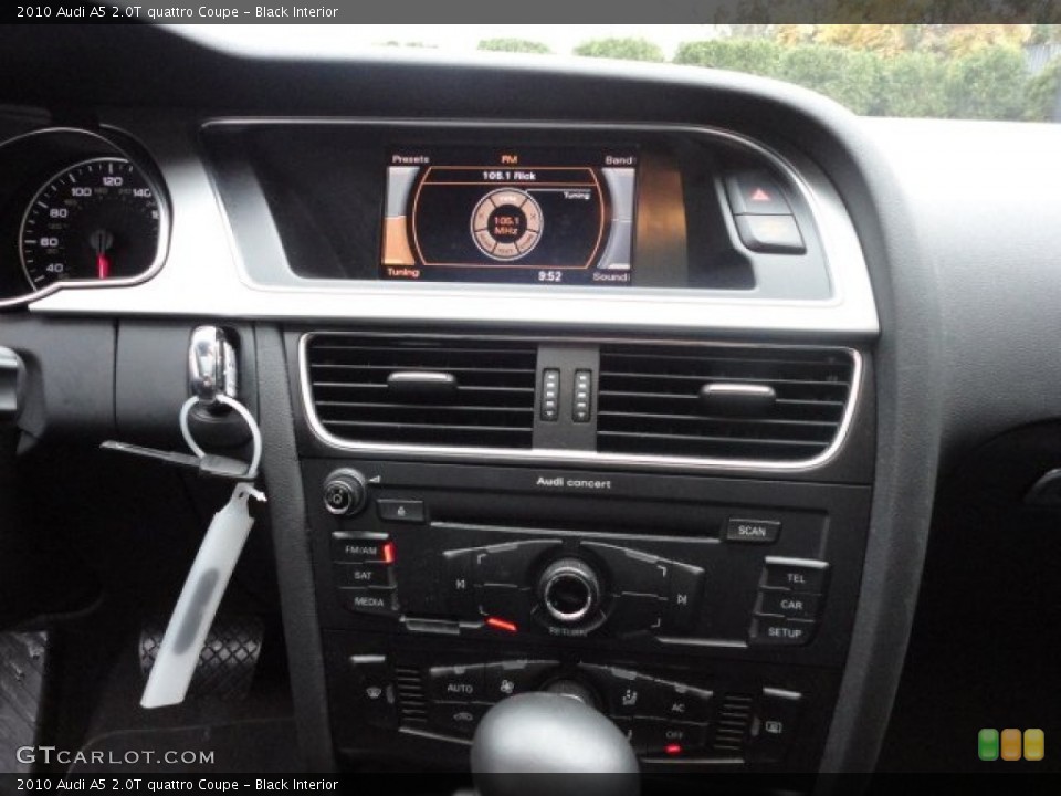 Black Interior Controls for the 2010 Audi A5 2.0T quattro Coupe #56587317
