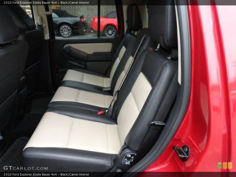 Black/Camel Interior Rear Seat for the 2010 Ford Explorer Eddie Bauer 4x4 #56587548