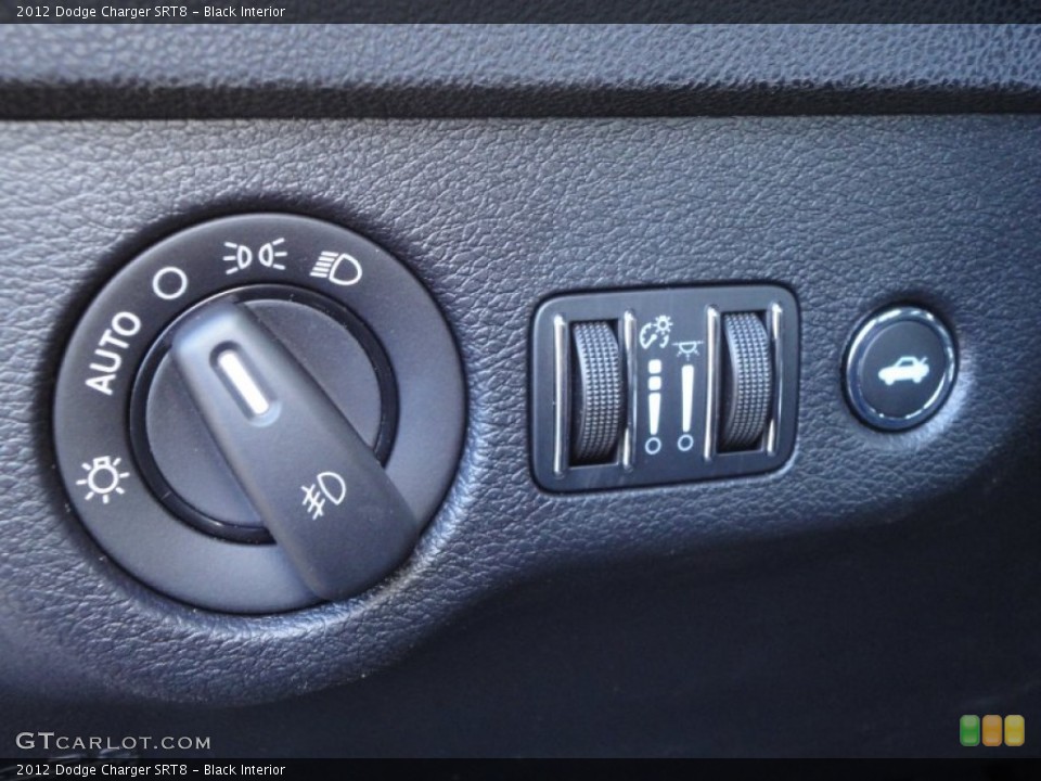 Black Interior Controls for the 2012 Dodge Charger SRT8 #56587644