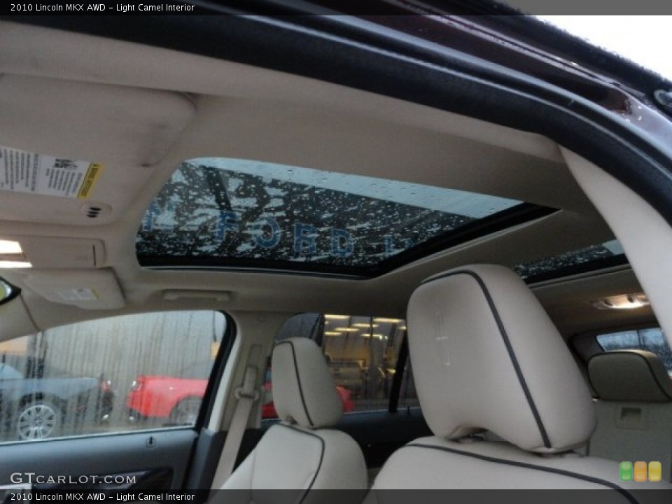 Light Camel Interior Sunroof for the 2010 Lincoln MKX AWD #56587920