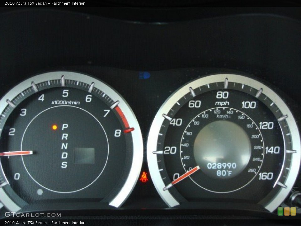 Parchment Interior Gauges for the 2010 Acura TSX Sedan #56588298