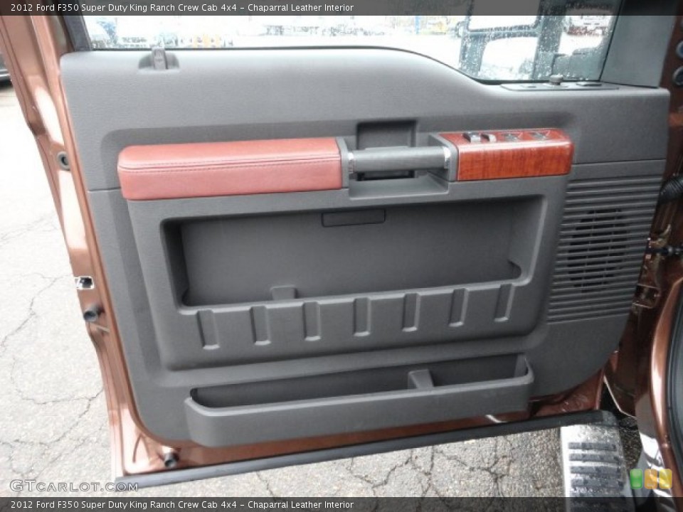 Chaparral Leather Interior Door Panel for the 2012 Ford F350 Super Duty King Ranch Crew Cab 4x4 #56589159