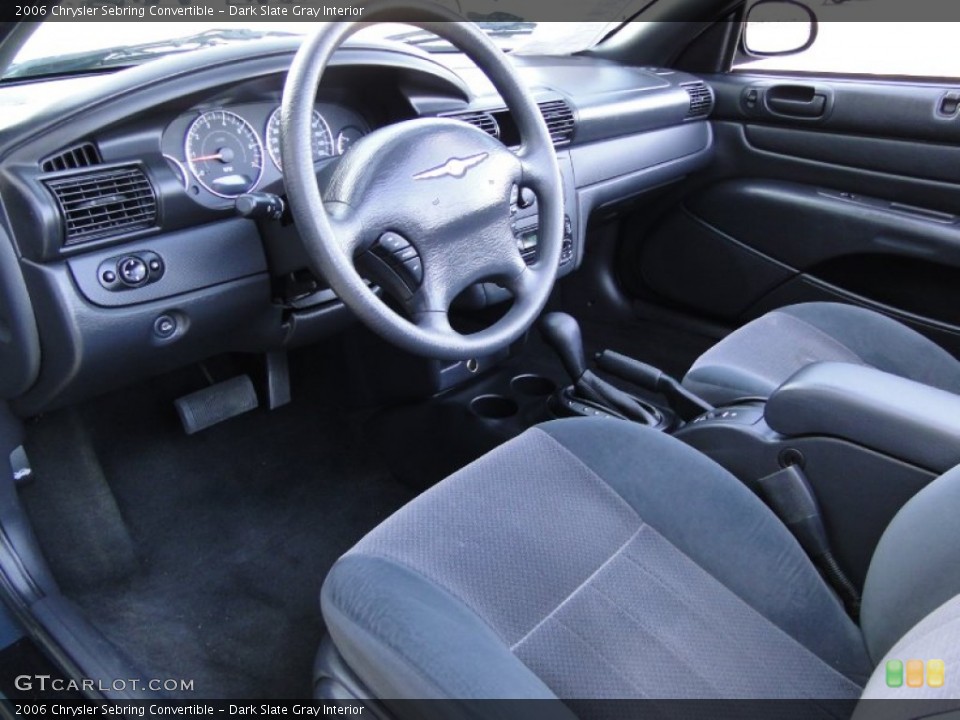 Dark Slate Gray Interior Prime Interior for the 2006 Chrysler Sebring Convertible #56590468