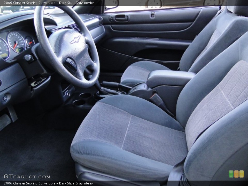 Dark Slate Gray Interior Photo for the 2006 Chrysler Sebring Convertible #56590479