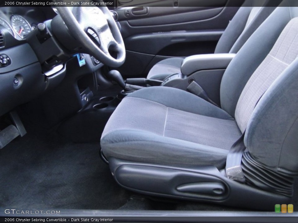 Dark Slate Gray Interior Photo for the 2006 Chrysler Sebring Convertible #56590488