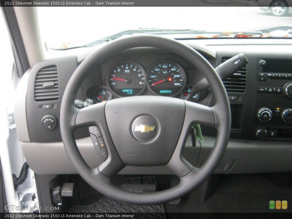 Dark Titanium Interior Steering Wheel for the 2012 Chevrolet Silverado 1500 LS Extended Cab #56591514