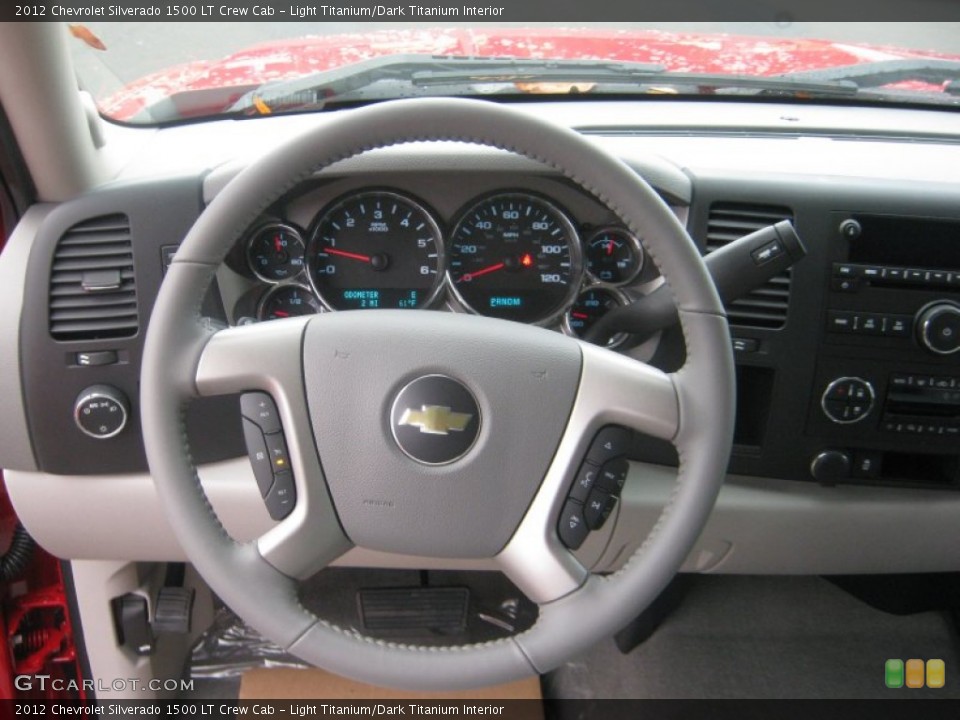 Light Titanium/Dark Titanium Interior Steering Wheel for the 2012 Chevrolet Silverado 1500 LT Crew Cab #56591748