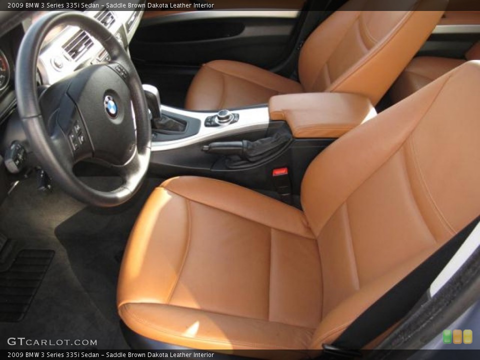 Saddle Brown Dakota Leather Interior Photo for the 2009 BMW 3 Series 335i Sedan #56594994
