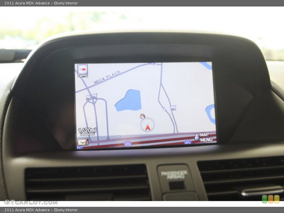 Ebony Interior Navigation for the 2011 Acura MDX Advance #56597082