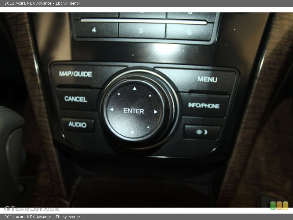 Ebony Interior Controls for the 2011 Acura MDX Advance #56597109