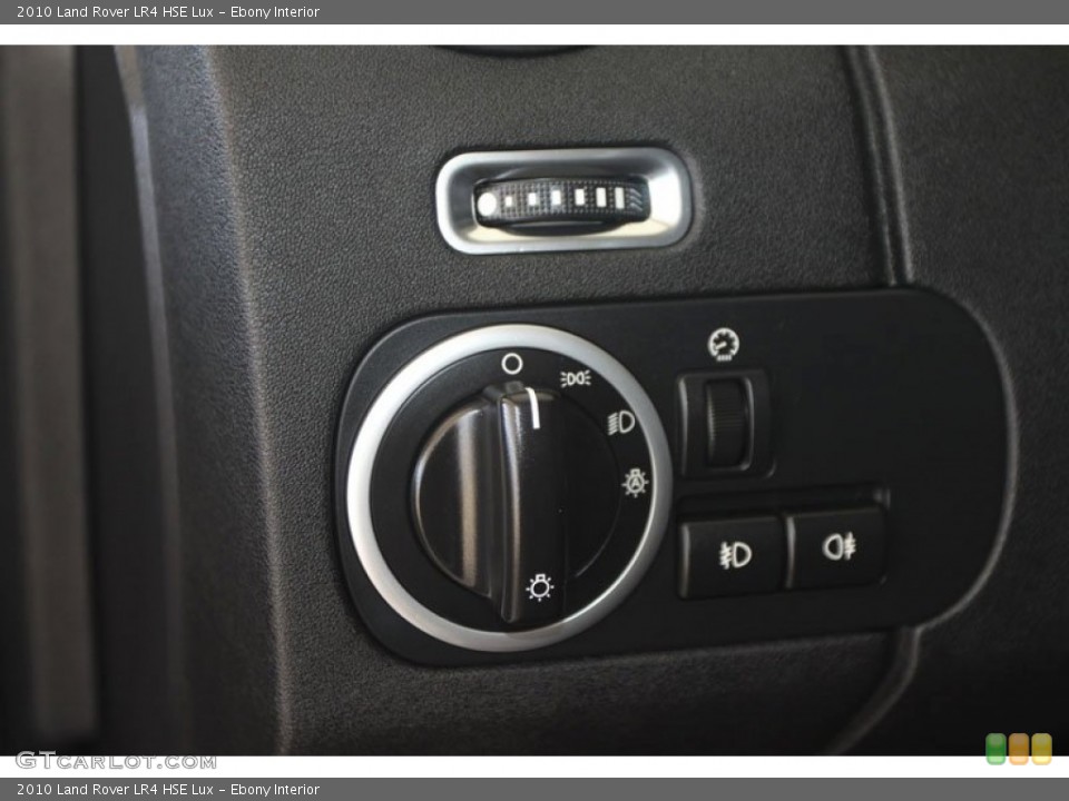 Ebony Interior Controls for the 2010 Land Rover LR4 HSE Lux #56598342