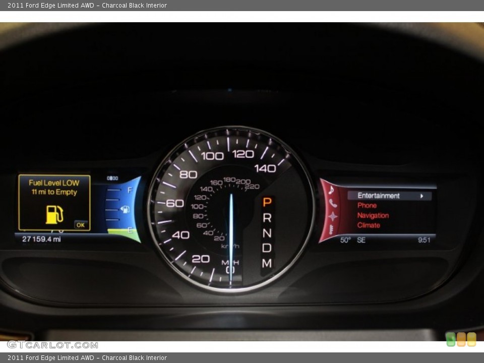 Charcoal Black Interior Gauges for the 2011 Ford Edge Limited AWD #56599749