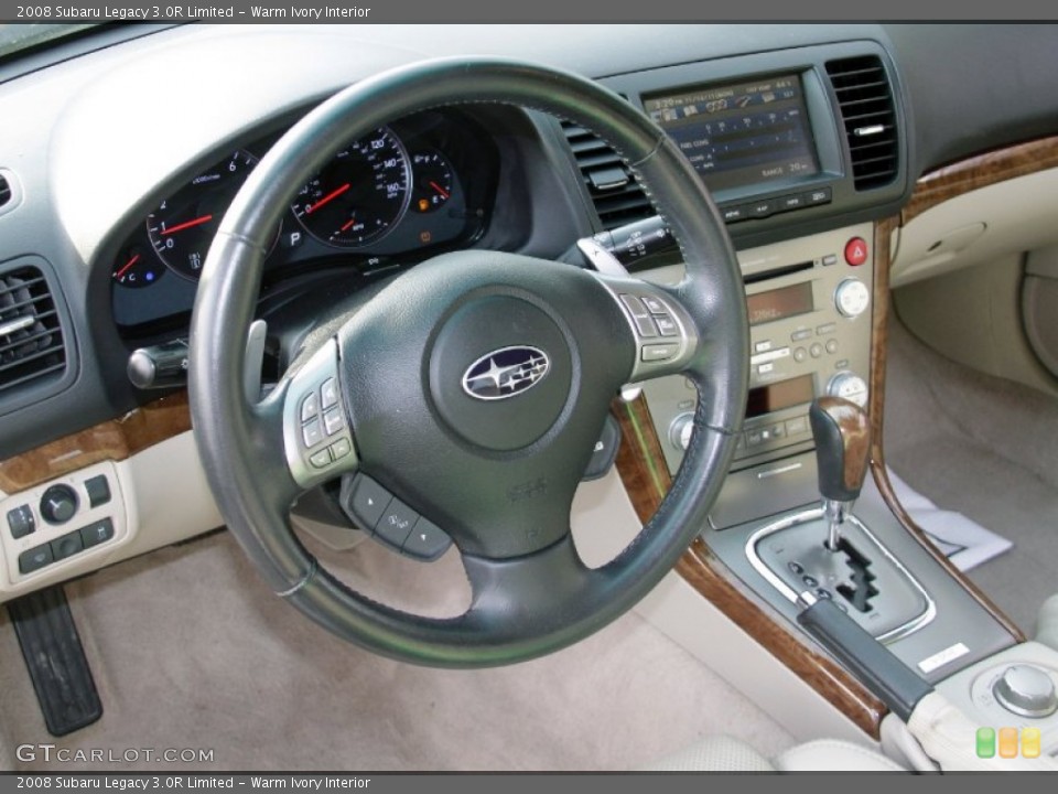 Warm Ivory Interior Steering Wheel for the 2008 Subaru Legacy 3.0R Limited #56600748