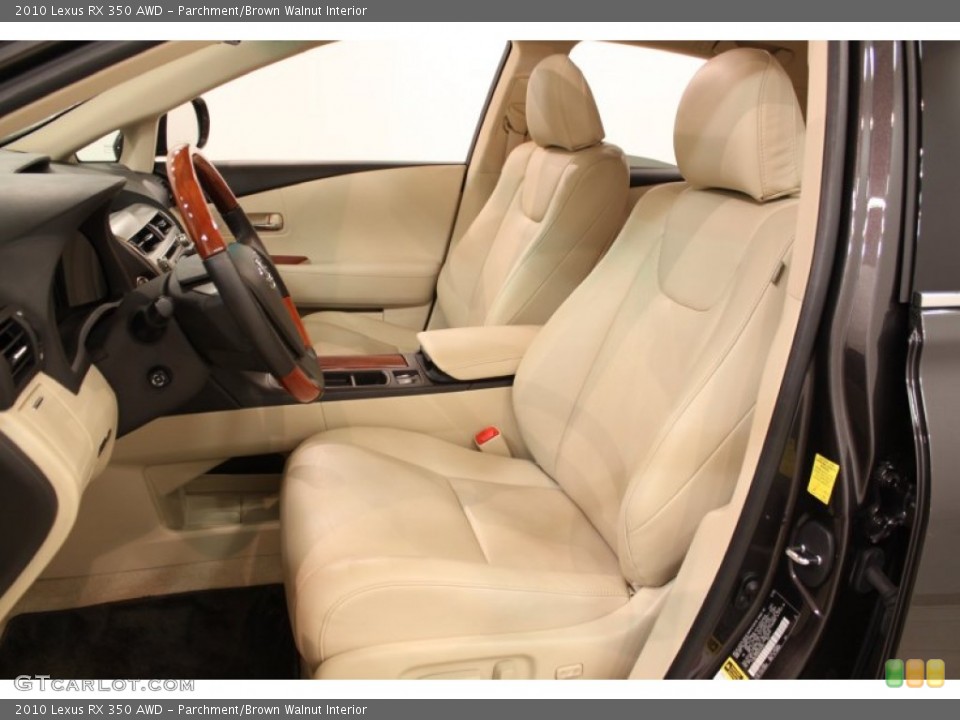 Parchment/Brown Walnut Interior Photo for the 2010 Lexus RX 350 AWD #56600763