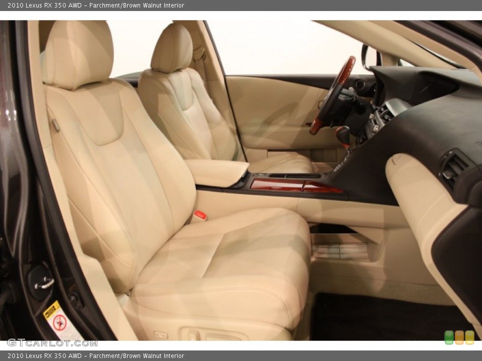 Parchment/Brown Walnut Interior Photo for the 2010 Lexus RX 350 AWD #56600838