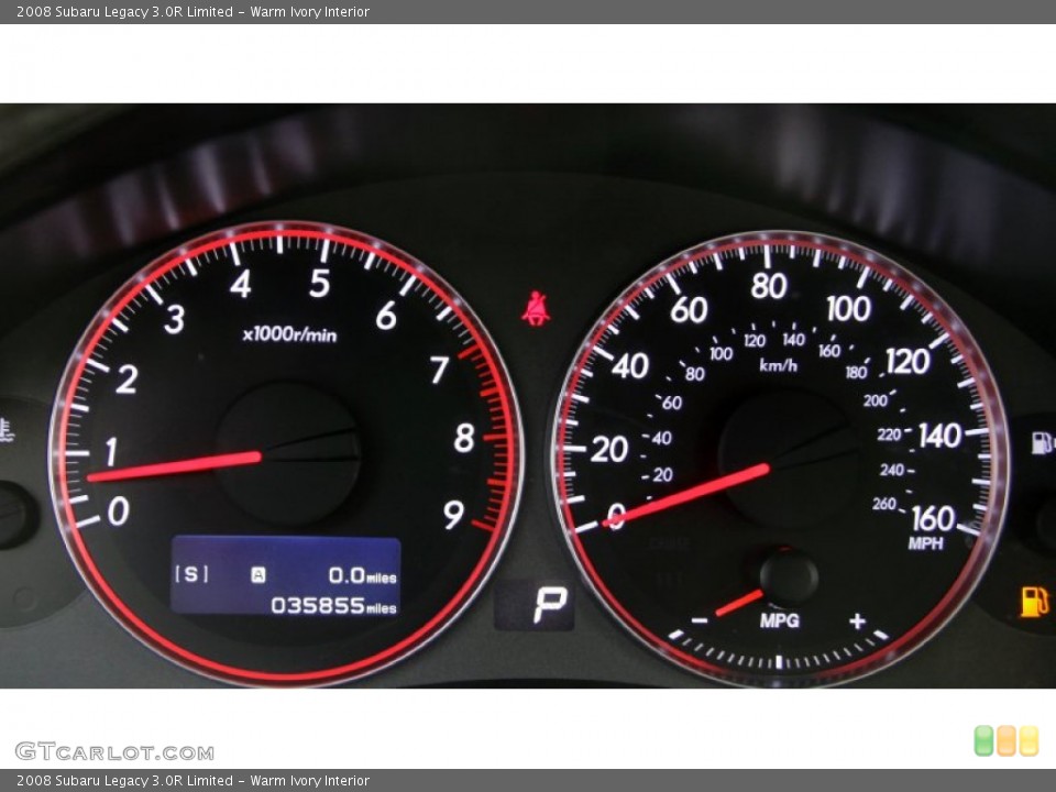 Warm Ivory Interior Gauges for the 2008 Subaru Legacy 3.0R Limited #56600853