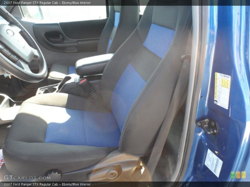 Ebony/Blue Interior Photo for the 2007 Ford Ranger STX Regular Cab #56601219