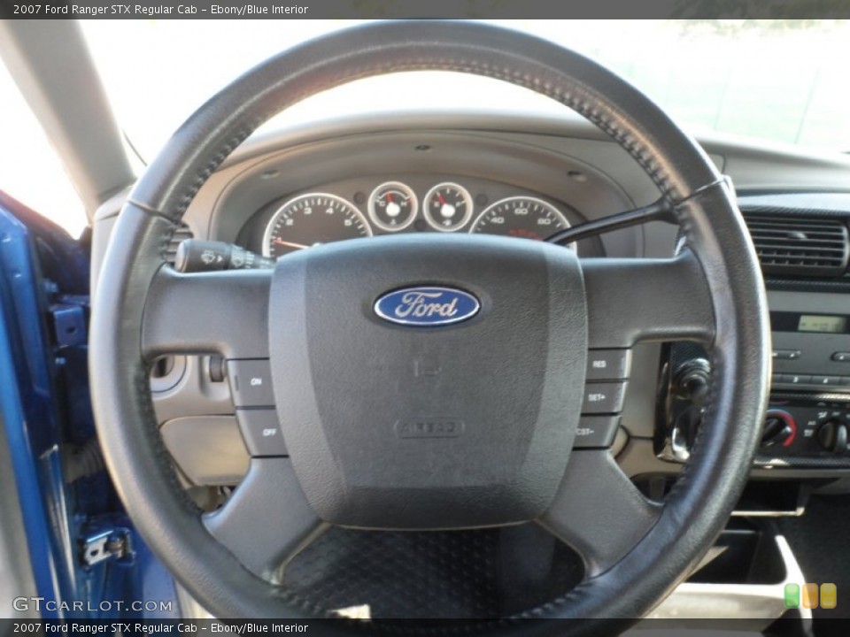 Ebony/Blue Interior Steering Wheel for the 2007 Ford Ranger STX Regular Cab #56601285