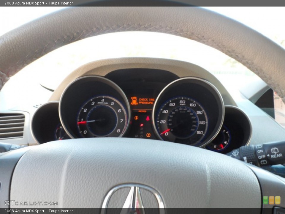 Taupe Interior Gauges for the 2008 Acura MDX Sport #56603547