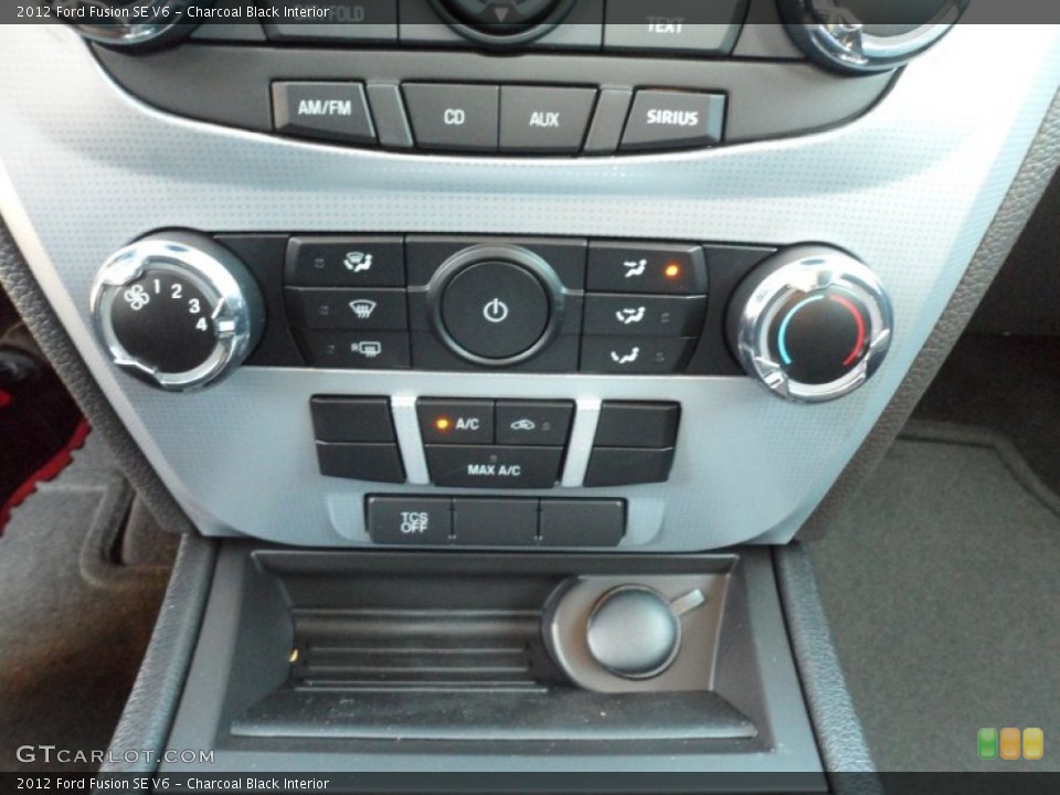 Charcoal Black Interior Controls for the 2012 Ford Fusion SE V6 #56604138