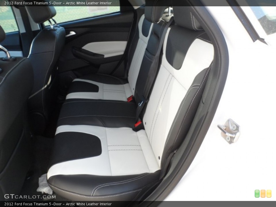Arctic White Leather Interior Photo for the 2012 Ford Focus Titanium 5-Door #56604294