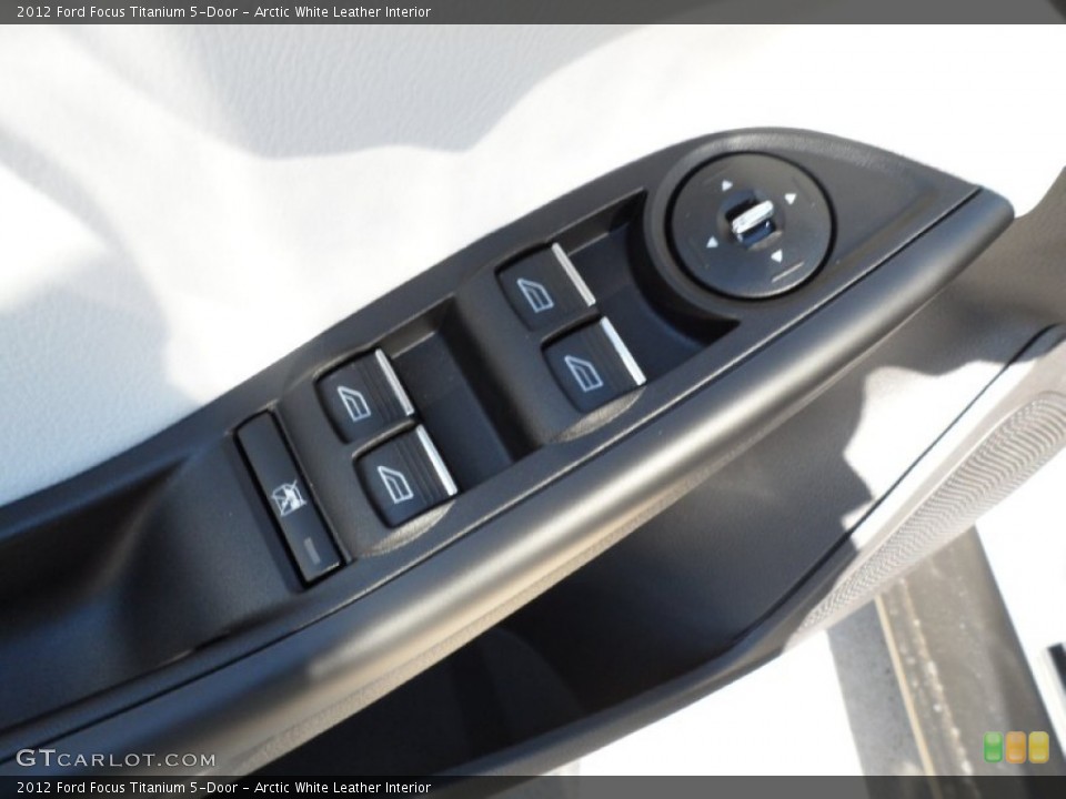 Arctic White Leather Interior Controls for the 2012 Ford Focus Titanium 5-Door #56604303