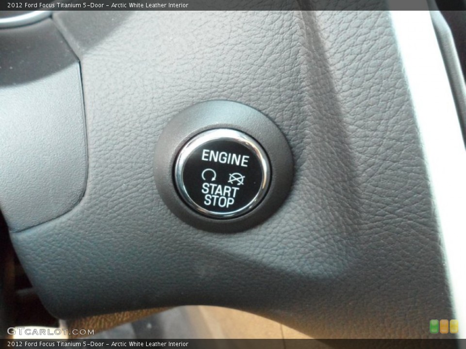 Arctic White Leather Interior Controls for the 2012 Ford Focus Titanium 5-Door #56604366