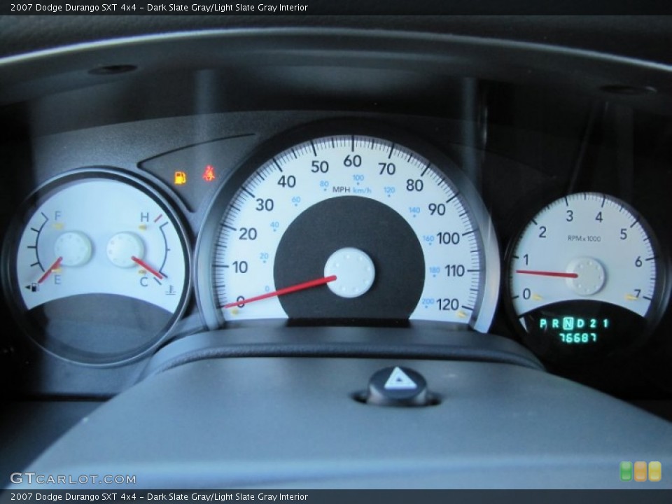 Dark Slate Gray/Light Slate Gray Interior Gauges for the 2007 Dodge Durango SXT 4x4 #56605182